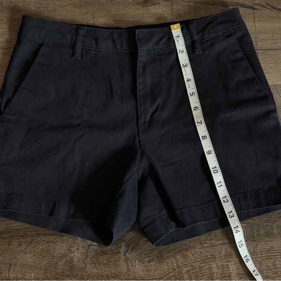 Banana Republic Cotton Blend Spandex Classic Black Women's Shorts Size 6 - Picture 3 of 6